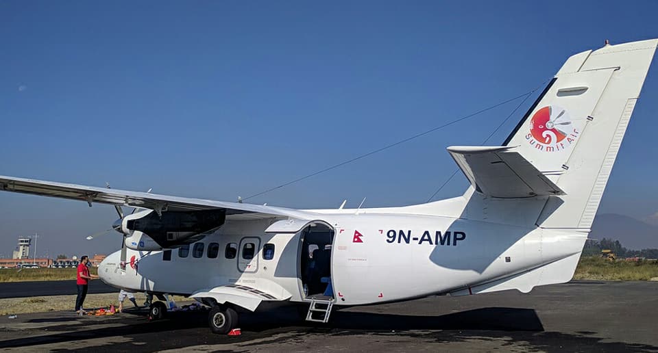 Summit Air Let 410 Makes Emergency Landing In Nepal Following Engine Problems
